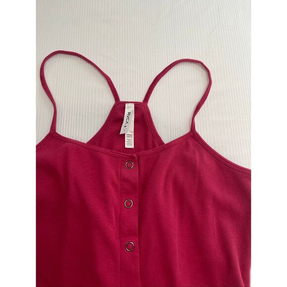 RVCA Women’s Red Tank Dress Size Medium - Picture 2 of 6
